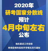 64調(diào)劑網(wǎng)：2020年研考國家分數(shù)線終于要等到你了